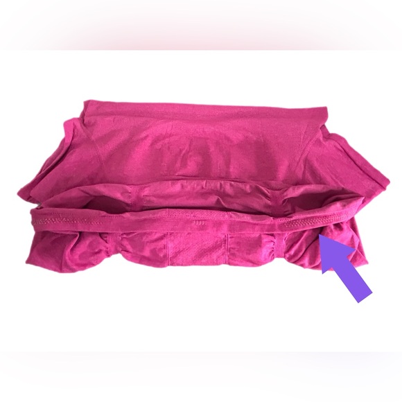 Athleta Fastest Track Short Sleeve Ruched Pink Tee Size XL - Picture 5 of 5